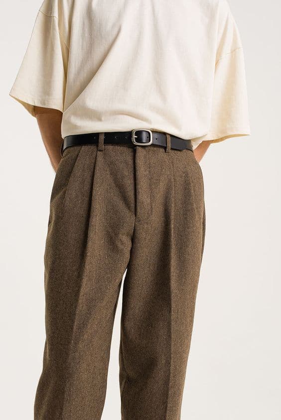 Suede Brown Trousers